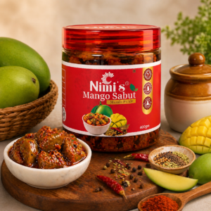 Nimi’s Mango Sabut Pickle – Traditional Whole Mango Masala Achaar 200gm