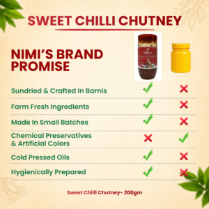 Nimi’s Sweet Chilli Chutney  – Sweet & Spicy Traditional Chutney (200g)